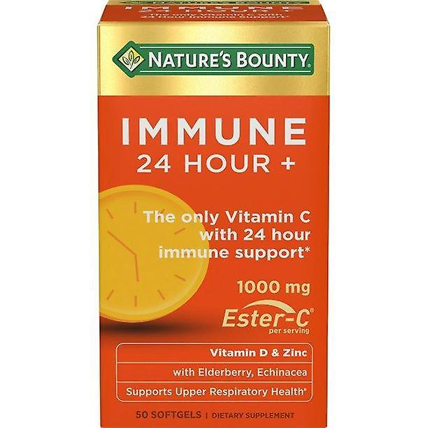 Nature's Bounty, Nature's Bounty Immun، 24 ساعة إضافية، 50 كبسولة هلامية