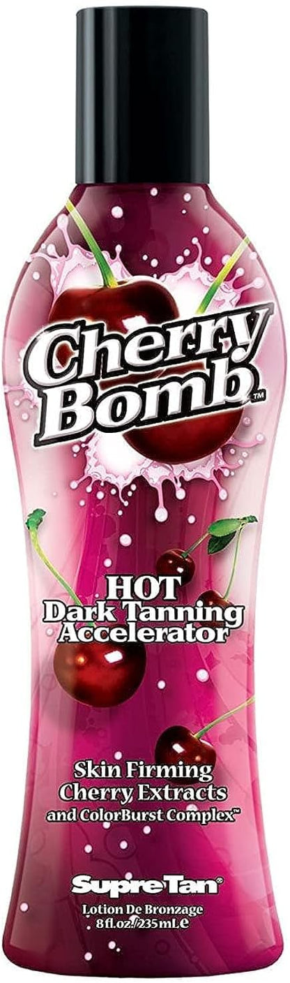 Supre Cherry Bomb Red Hot Dark Accelerator Tanning Lotion 8 oz