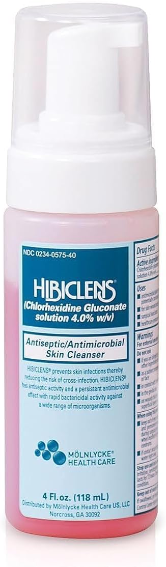 HIBICLENS Antiseptic Antimicrobial Skin Cleanser Foam Pump - 4oz