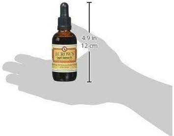 J. CROW'S Lugols Solution of Iodine 2% 2oz