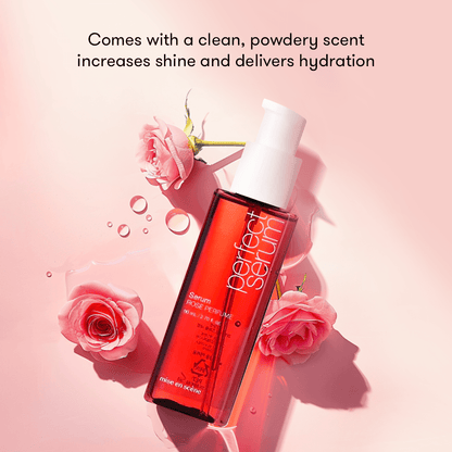 Rose-Infused Hair Serum for Shine and Repair