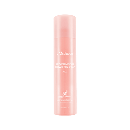 JMsolution Glow Luminous Flower Sun Spray واقي من الشمس SPF50+ PA++++ 180 مل K Beauty 