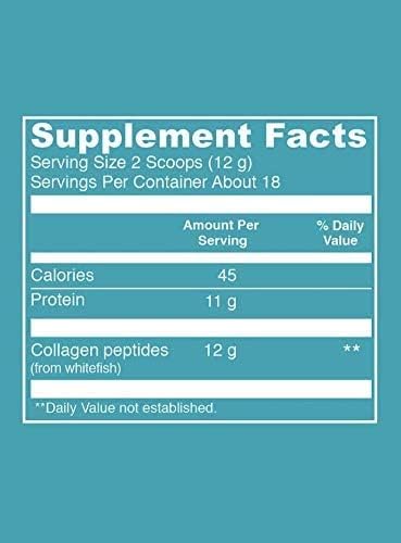 Vital Proteins Marine Collagen Unflavored, 12g Collagen per serving 7.8 oz, 221g