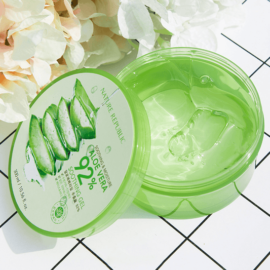 NATURE REPUBLIC Soothing And Moisture Aloe Vera 92% Soothing Gel, 300ml*2