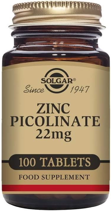 Solgar Zinc Picolinate, 100 Tablets