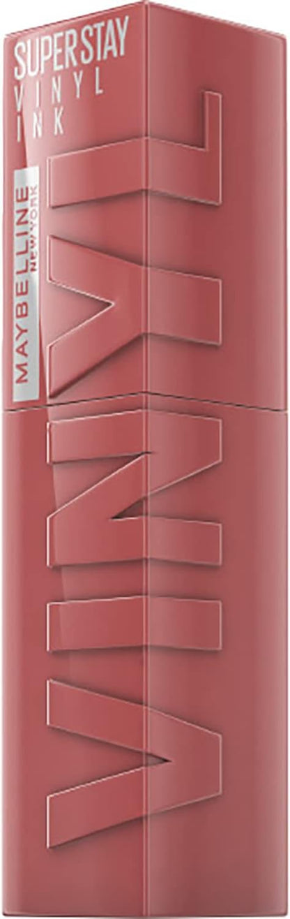 MAYBELLINE New York Super Stay Vinyl Ink Longwear Transfer Proof Gloss Lipstick, 35 CHEEKY