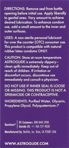 Astroglide Liquid, Water-Based Personal Lubricant, 2.5 oz