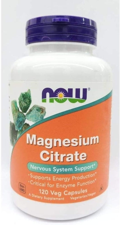 Now Foods , Magnesium Citrate,400 Mg,120 Veg Capsules