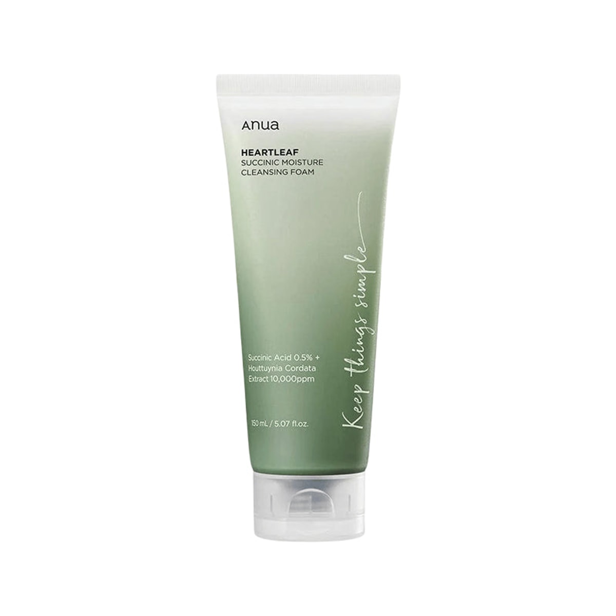 ANUA Anua's Heartleaf Succinic Moisture Cleansing Foam 