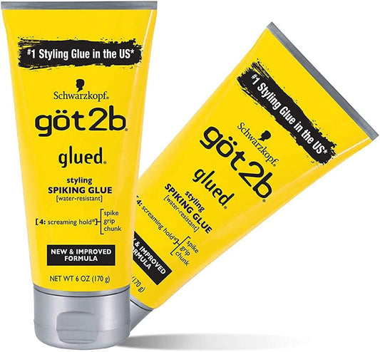 Schwarzkopf got2b Glued Styling Spiking Glue 1.25 oz**Style with Unyielding Hold:** Craft hairstyles that defy gravity with our water-resistant spiking glue. This powerhouse product delivers a hold so formidable that your style will endure until your next