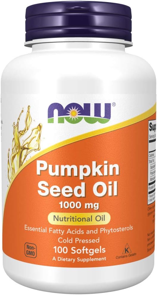 Now Pumpkin Seed Oil 1000 Mg Softgels - 100 Softgels