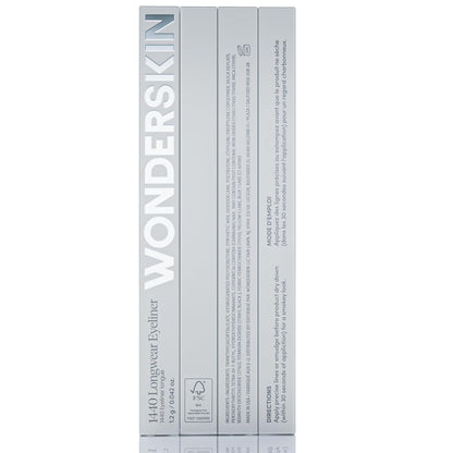 Wonderskin 1440 Longwear Black Waterproof Eyeliner Pencil - Sharpenable Black Eyeliner Pencil and Smudge Proof Eye Liner Pencils (Liquorice)