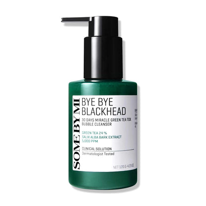 SOME BY MI, Bye Bye Blackhead 30 Days Miracle Green Tea Tox Bubble Cleanser, 4.23 oz (120 g)