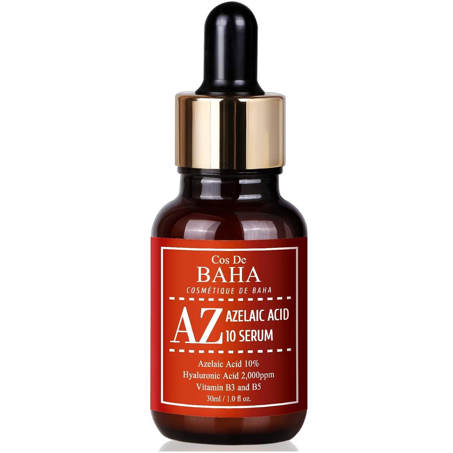 Cos De BAHA, AZ, Azelaic Acid 10 Serum, 1 fl oZ