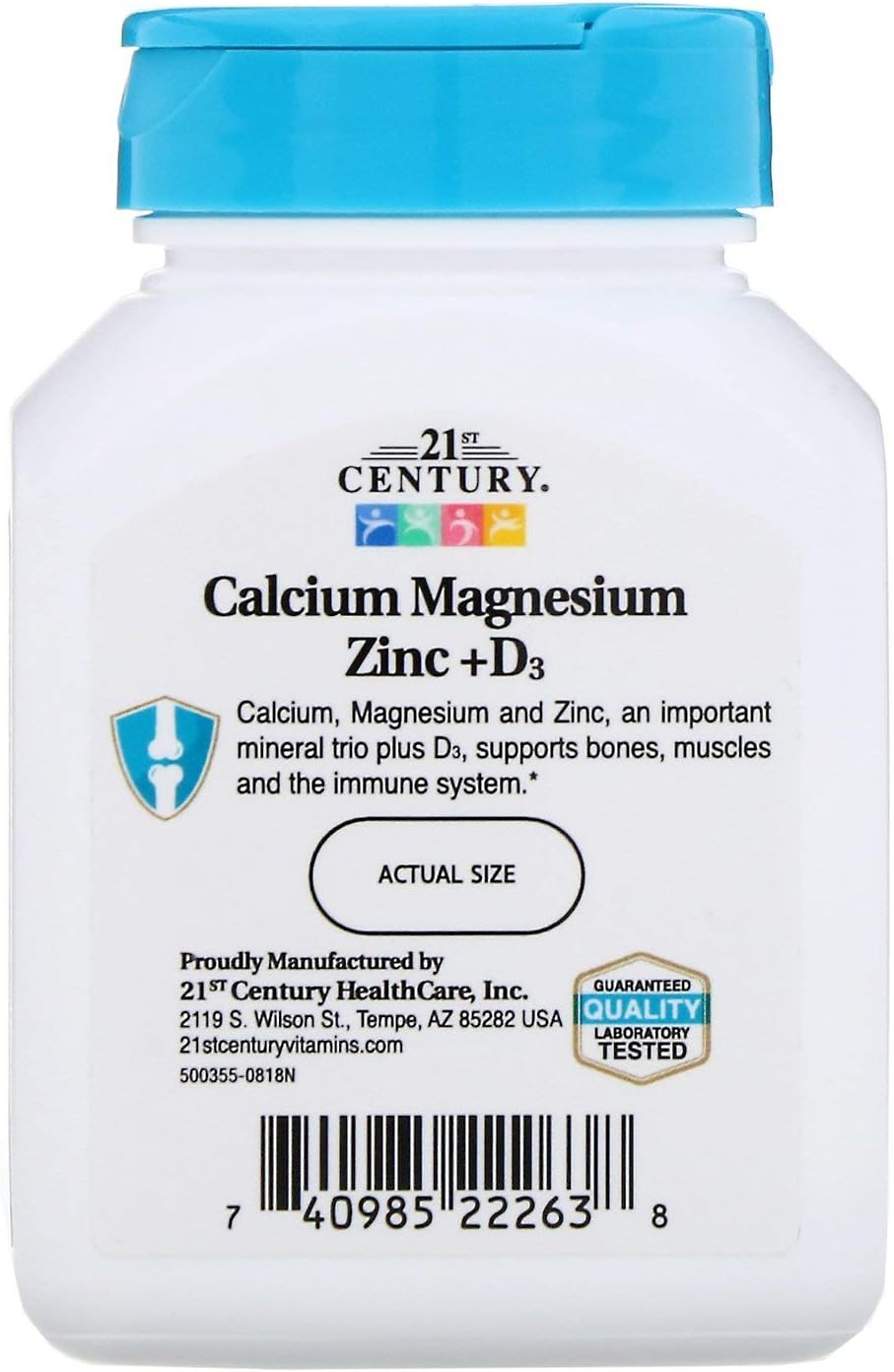 21st Century Cal Mag Zinc D3, 90 Tablets