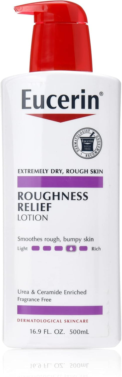 Eucerin Roughness Relief Lotion - Full Body Lotion For Extremely Dry, Rough Skin - 16.9 Fl. Oz. Pump Bottle