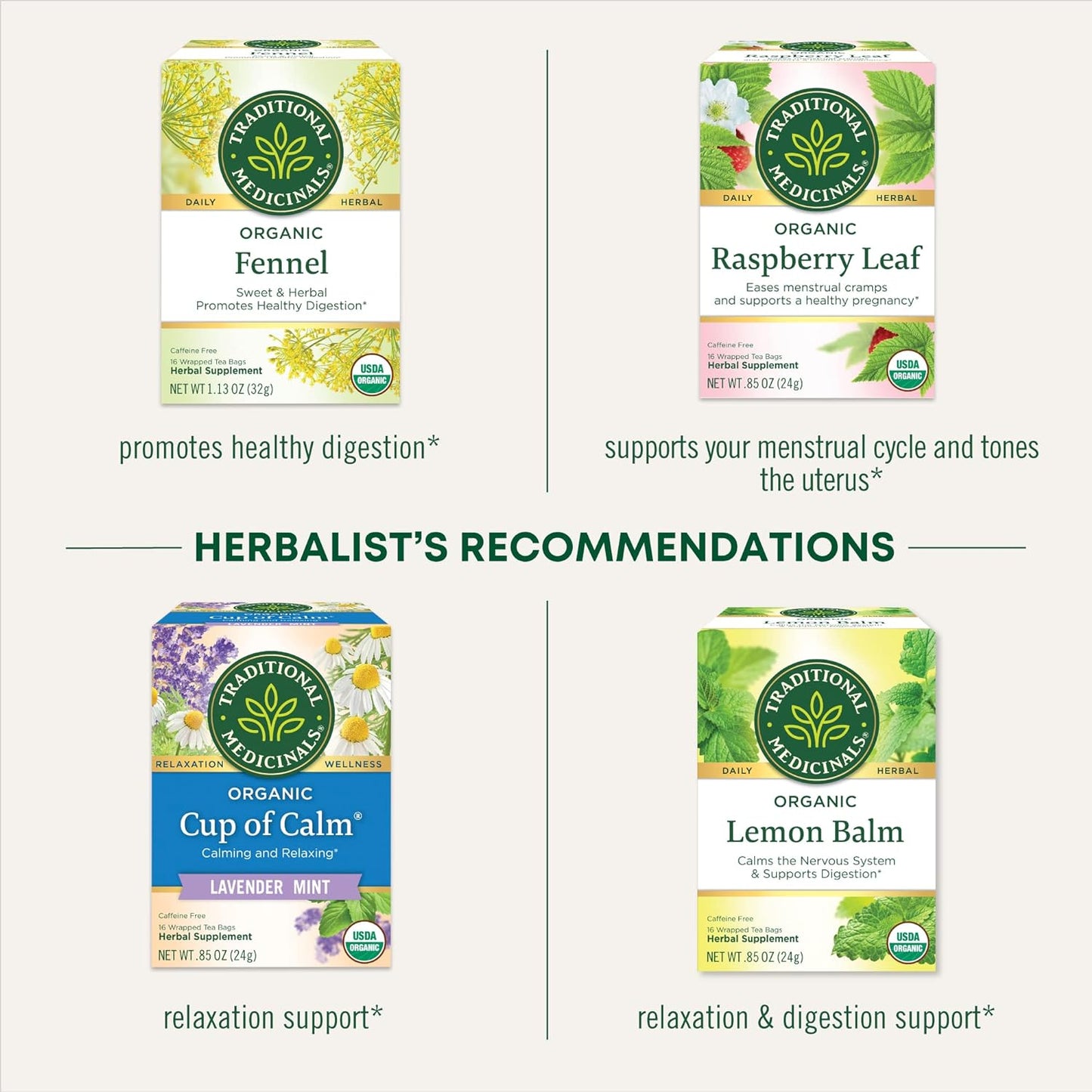 Traditional Medicinals Fenugreek Tea Bags