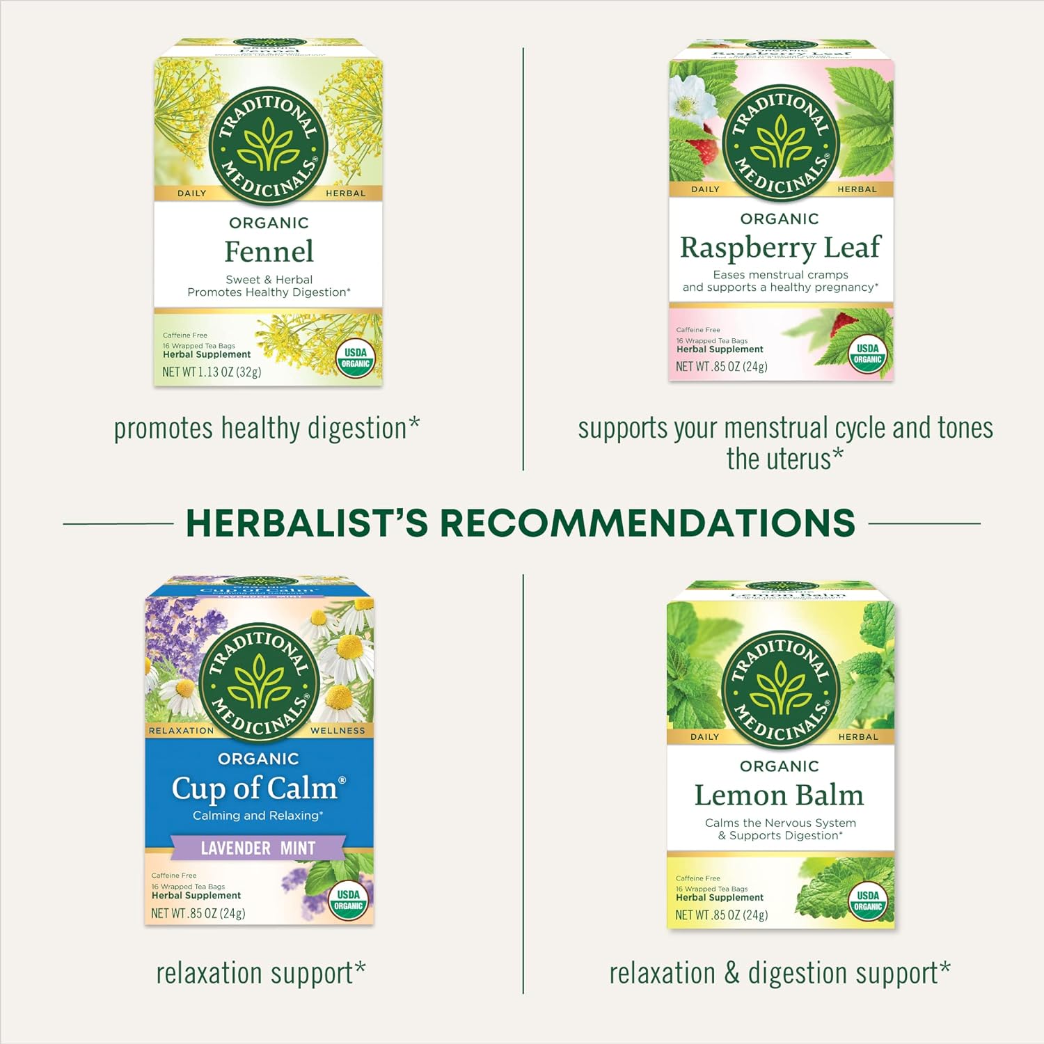 Traditional Medicinals Fenugreek Tea Bags