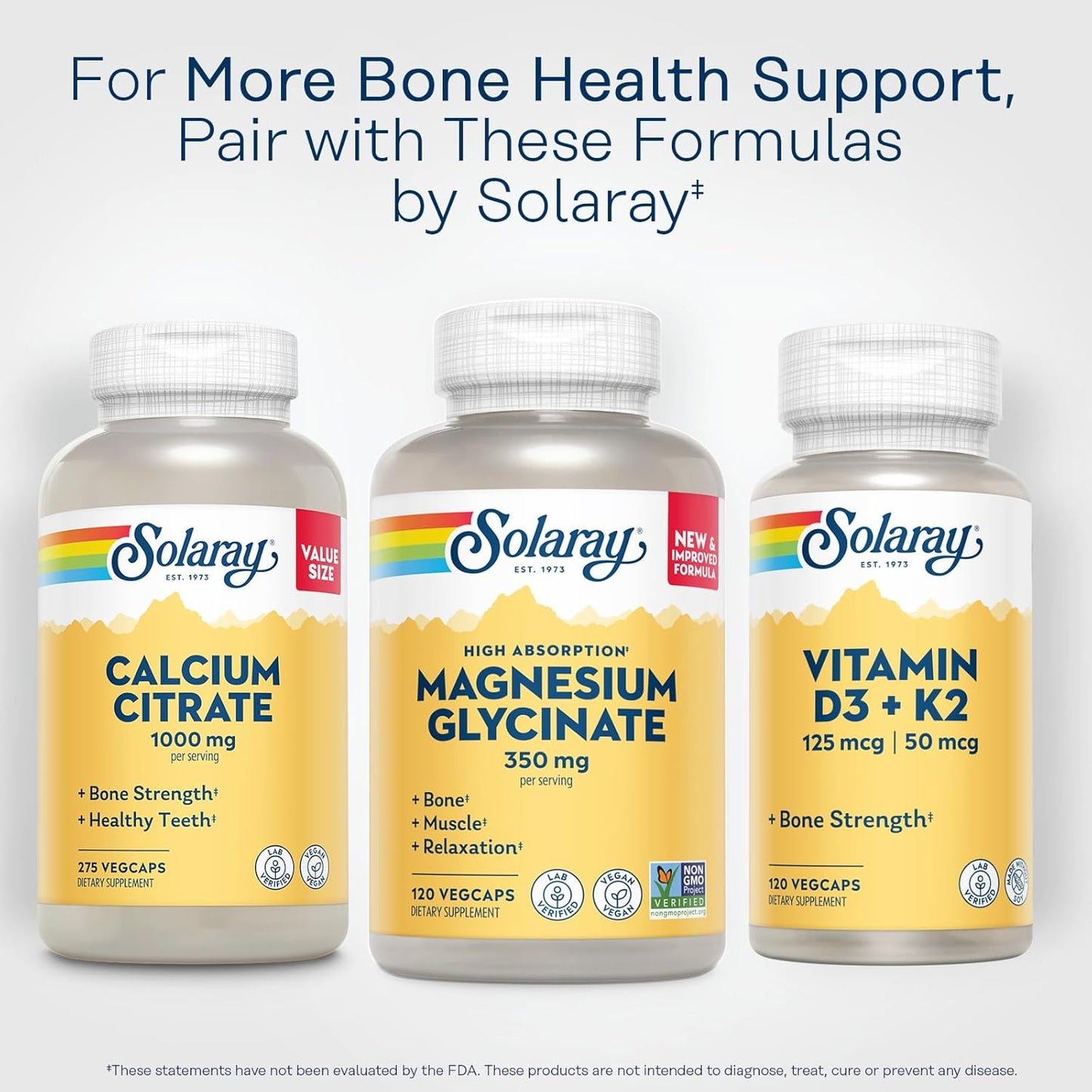 Solaray Magnesium Glycinate, Fully Chelated Bisglycinate with BioPerine, 30 Servings (120 VegCaps)