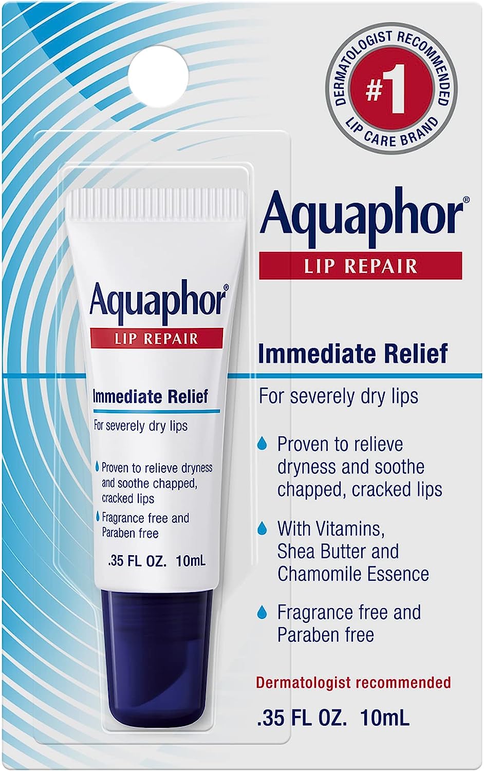 مجموعة بطاقات Aquaphor لإصلاح الشفاه - ثبت سريريًا أنها تخفف من تشقق الشفاه