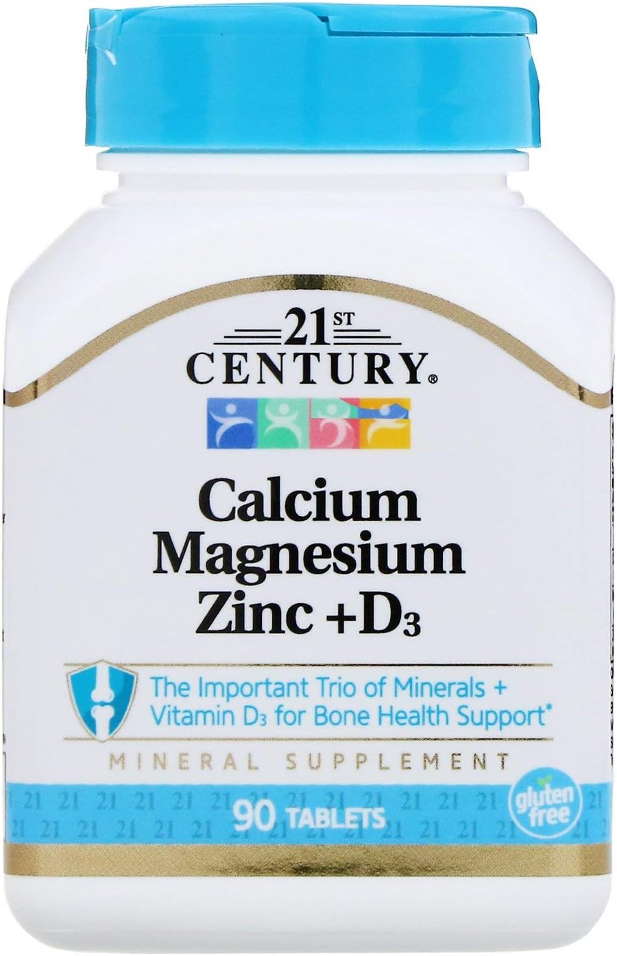 21st Century Cal Mag Zinc D3, 90 Tablets