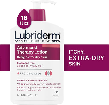 Lubriderm Advanced Therapy Daily Body Lotion with Vitamin E and B5 for Dry Skin - 16 Fl Oz