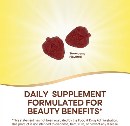 Nature's Way Alive! Hair, Skin & Nail Advanced Beauty Formula (60 Strawberry Flavored Gummies)