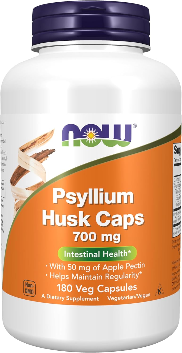 Now Foods Psyllium Husk Caps 700 mg - 180 Veg Capsules