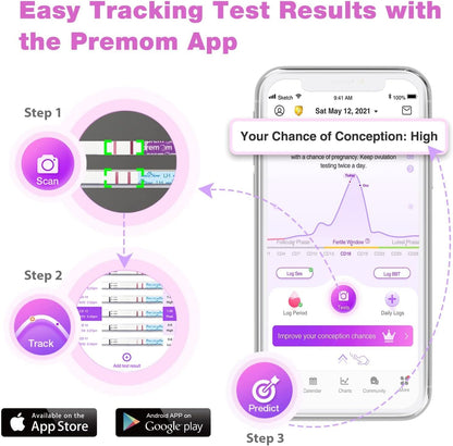 Easy@Home 50 Ovulation Test Strips and 20 Pregnancy Test Strips Combo Kit, (50 LH + 20 HCG)-Package May Vary