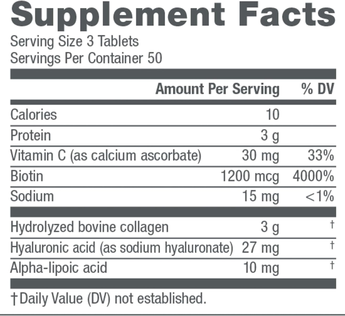 NeoCell Collagen Beauty Builder With Hyaluronic Acid and Biotin, Skin, Hair and Nails Supplement, Includes Antioxidants, Tablet, 150 Count