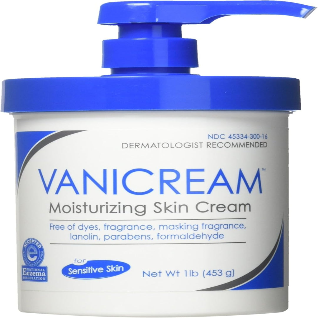 Vanicream, Moisturizing Cream, For Sensitive Skin, 1 lb (453 g)