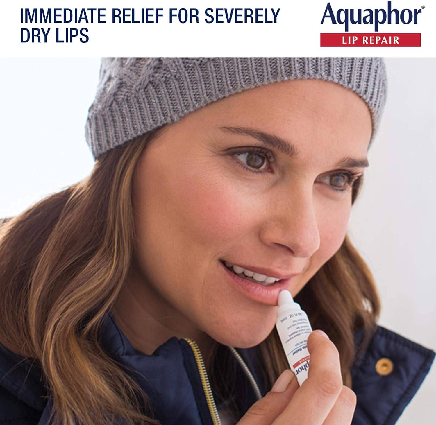 Protect your lips from the elements with Aquaphor Lip Repair Carded Pack