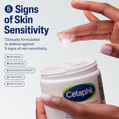 Cetaphil Moisturizing Cream (16 fl oz, Pack of 2) – Fragrance-Free, Hypoallergenic, for Dry to Very Dry, Sensitive Skin