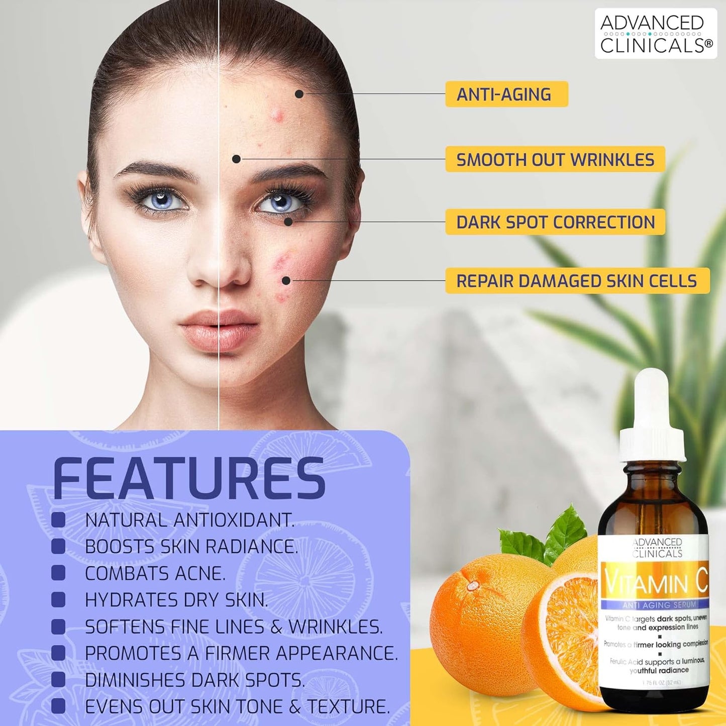 Best Anti-aging facial serum with Vitamin C for a brighter, youthful complexion