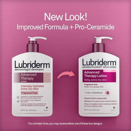 Lubriderm Advanced Therapy Daily Body Lotion with Vitamin E and B5 for Dry Skin - 16 Fl Oz