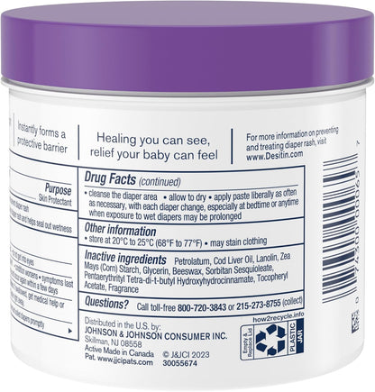 Desitin Baby's Diaper Rash Cream with 40% Zinc Oxide (16oz)