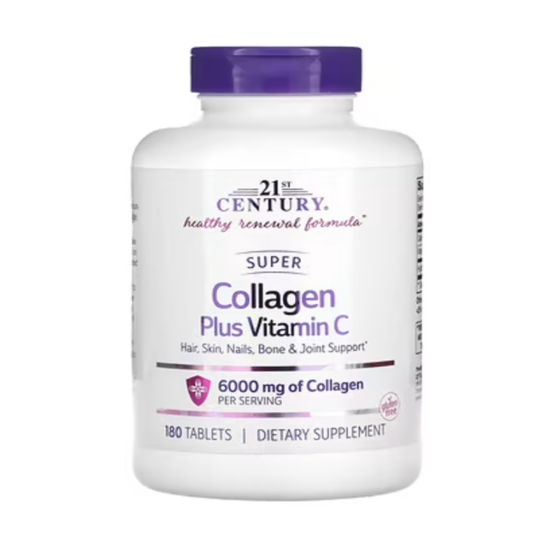 21st Century Super Collagen Plus Vitamin C Tablets, 180 Count