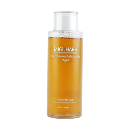 Miguhara Ultra Brightening Perfection Skin Origin Toner Essence 13.5 أونصة سائلة من K Beauty 