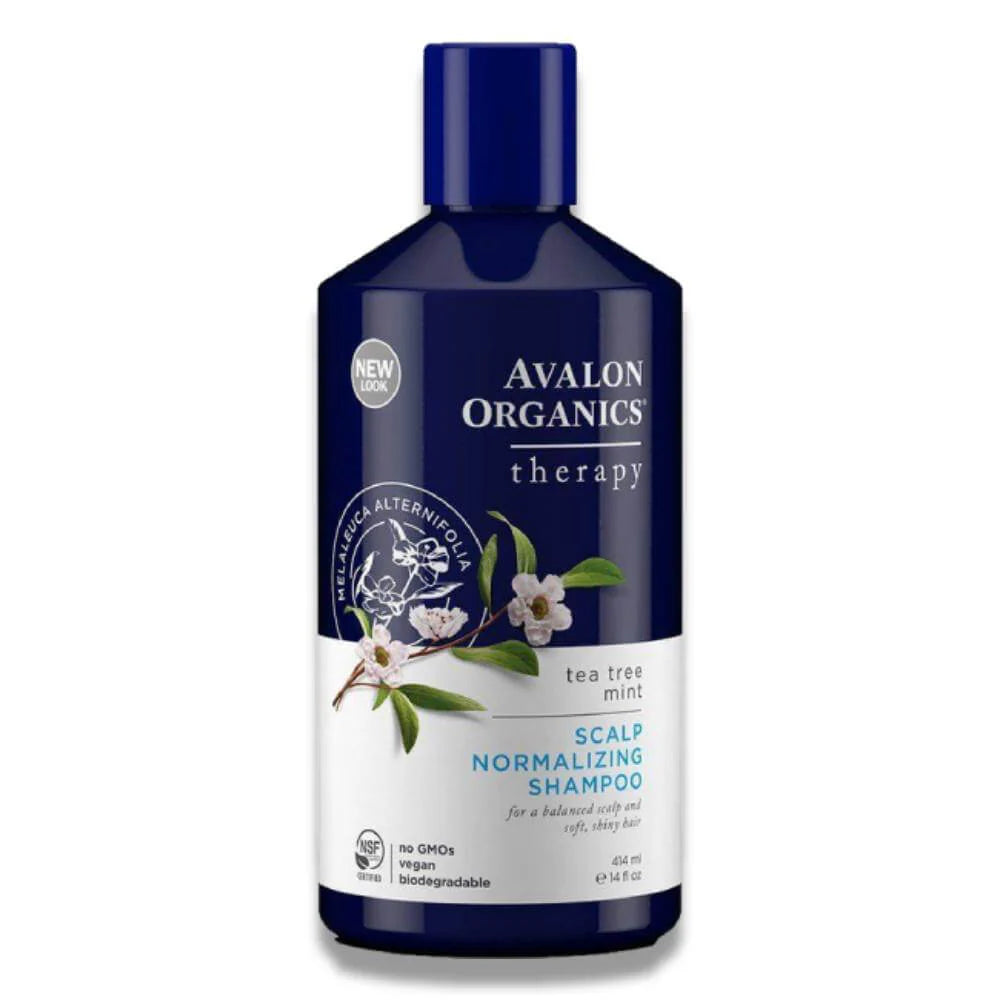 Avalon - Organics Scalp Normalizing Tea Tree Mint Shampoo (أفالون - شامبو أورجانيكس لتطبيع فروة الرأس وشجرة الشاي والنعناع)