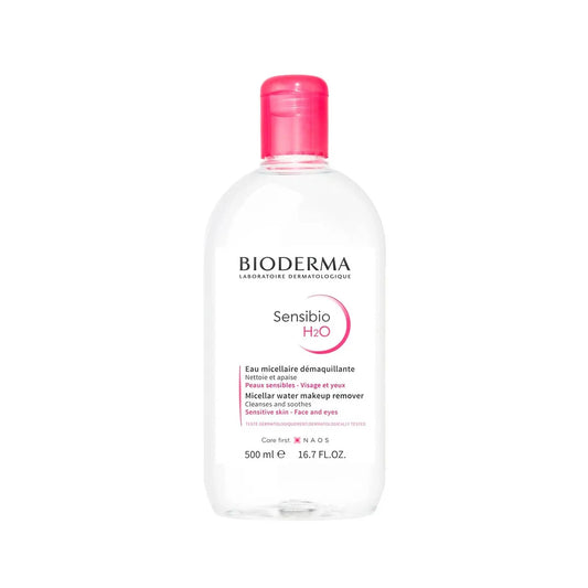 Bioderma Sensibio H2O Micellar Water Makeup Remover.