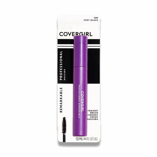 Covergirl - ماسكارا احترافية رائعة قابلة للغسل - أسود جدًا (200) - 0.3 أونصة 