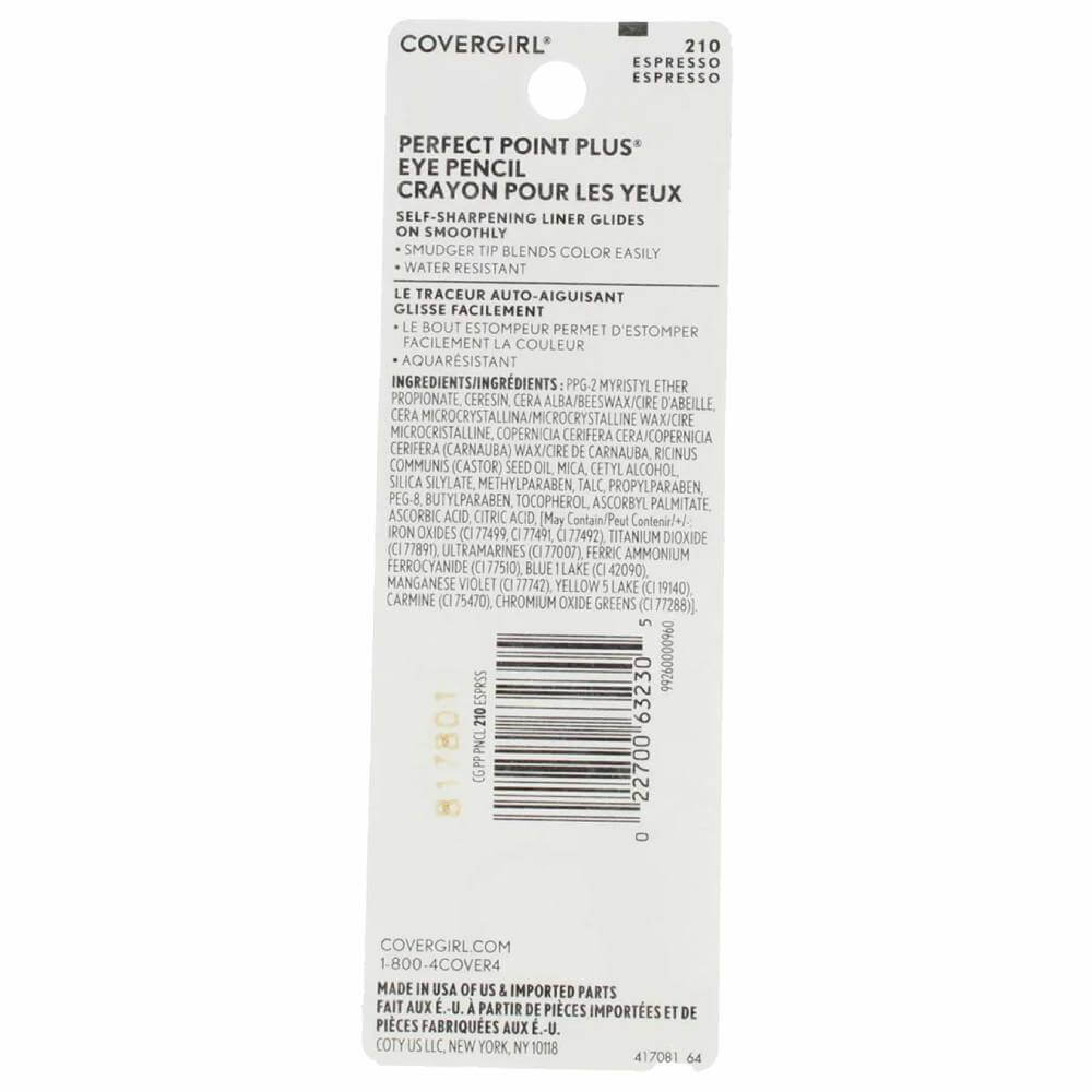 Covergirl - Perfect Point PLUS Eyeliner Pencil, Espresso - .008 Oz (230 Mg)