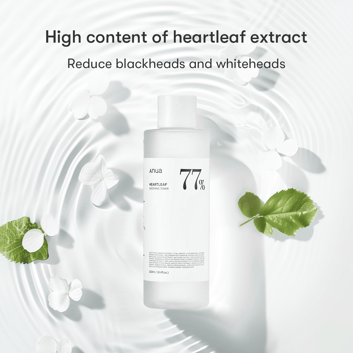 Enhance your skincare routine with ANUA's Heartleaf 77% Soothing Toner