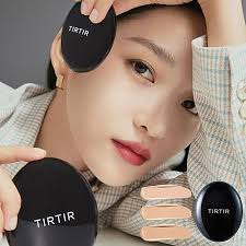 كريم أساس Tirtir Mask Fit Cushion، قناع واقي يدوم لمدة 72 ساعة، لون عاجي 21N، 0.63 أونصة، جائزة COSME 