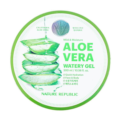 NATURE REPUBLIC Nature Republic Aloe Vera Gel 92% - Hydrating Spreadable Face Mask for Acne Scar Repair 10.14 fl oz