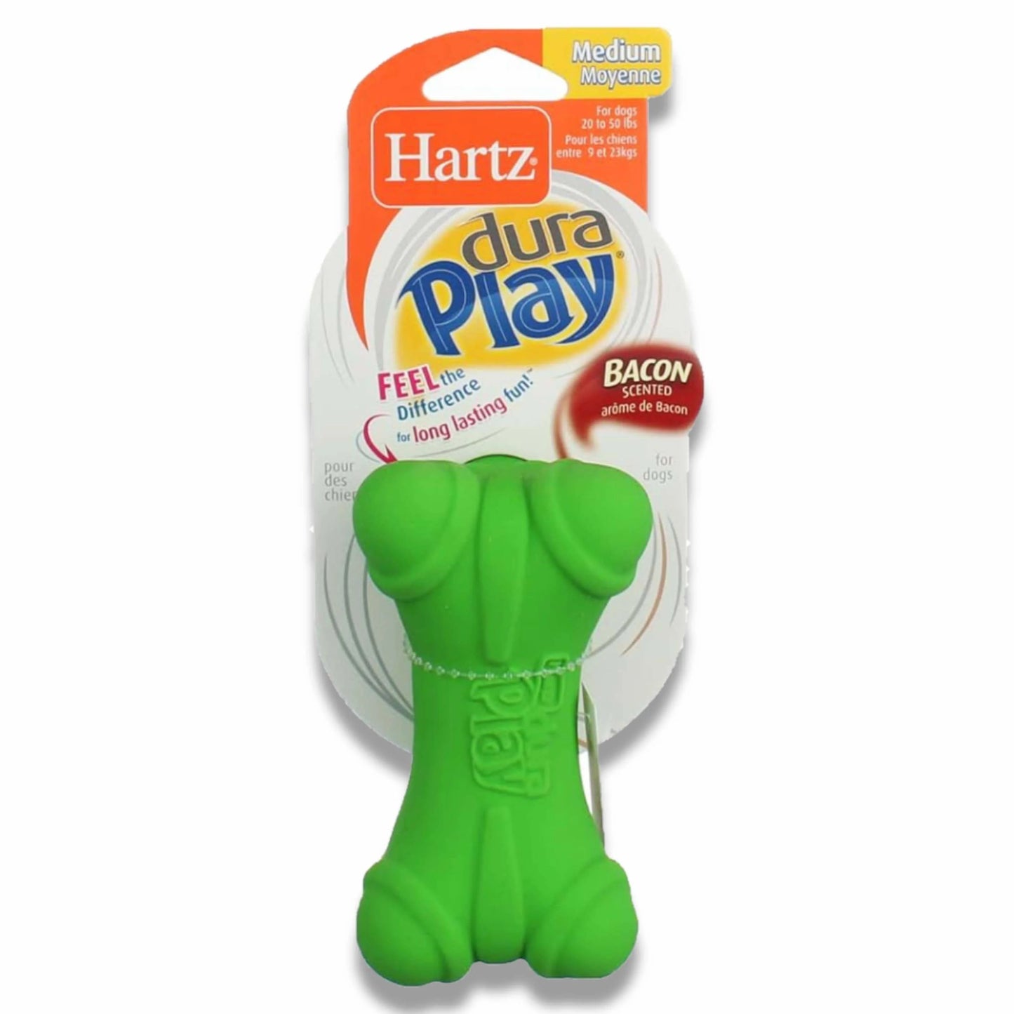 Hartz Hartz - Flexafoam Dura Play Medium Bone for Dogs, Assorted Colors