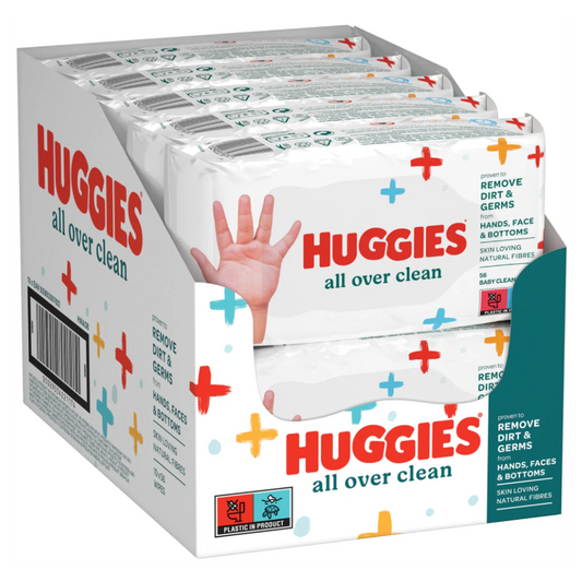 Huggies Baby Wet Wipes, All Over Clean - 56 ct each - 10 Packs