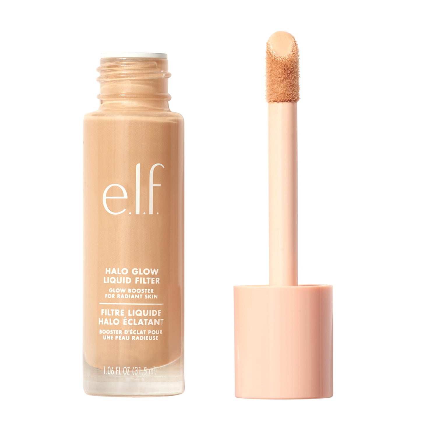 e.l.f. Halo Glow Liquid Filter, Complexion Booster For A Glowing, Soft-Focus Look, Infused With Hyaluronic Acid, Vegan & Cruelty-Free, 2 FairLight