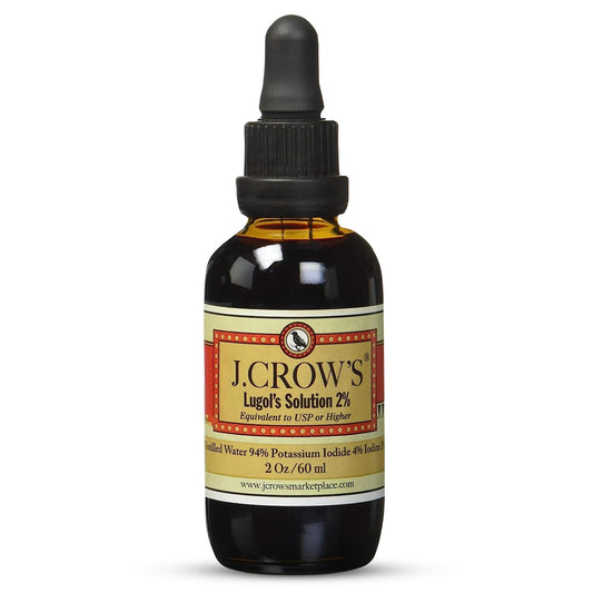 J.CROW'S® Lugol's Solution of Iodine 2% 2oz