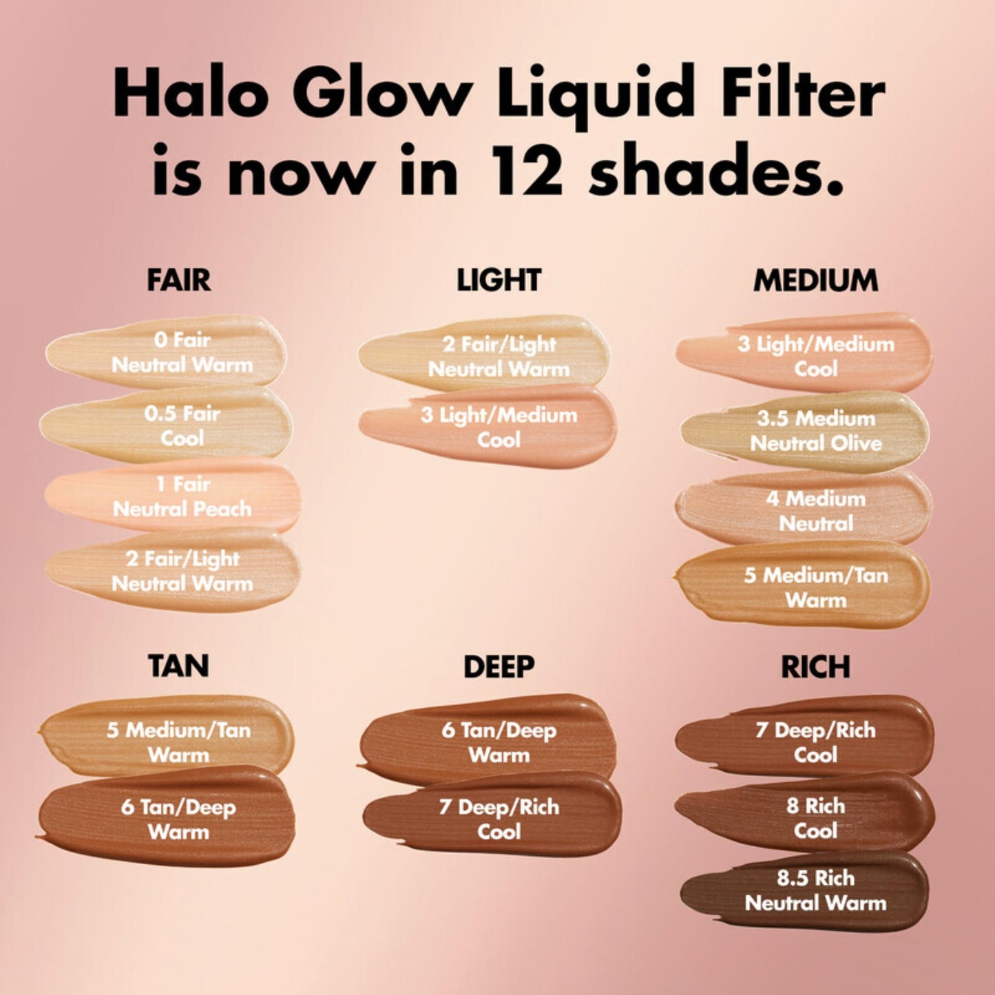 e.l.f. Halo Glow Liquid Filter, Complexion Booster For A Glowing, Soft-Focus Look, Infused With Hyaluronic Acid, Vegan & Cruelty-Free, 2 FairLight